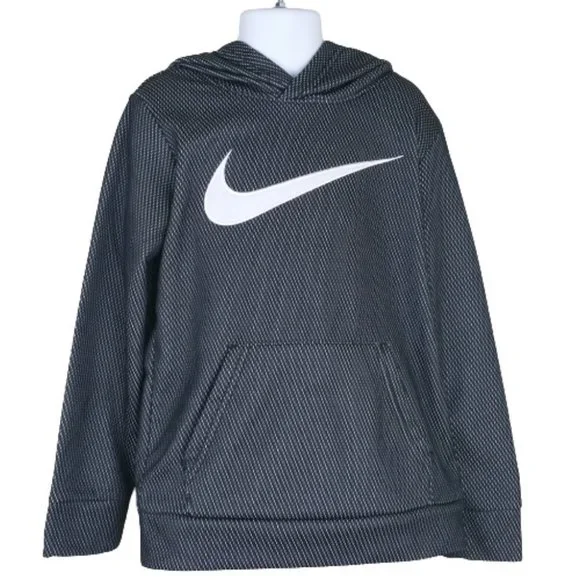 Nike Printed Black/White Pullover/Hoodie Boys - Picture 1 of 7